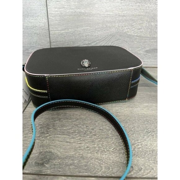 KURT GEIGER Richmond Leather Crossbody Bag In Black - Picture 5 of 8